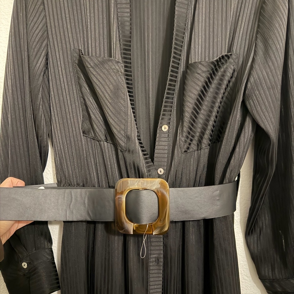 Zara Black Striped Dress
